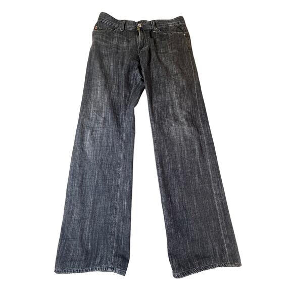 AG Adriano Goldschmied the‎ Protege Mens Black Mid Rose Size 32R Soft Denim - Picture 1 of 7